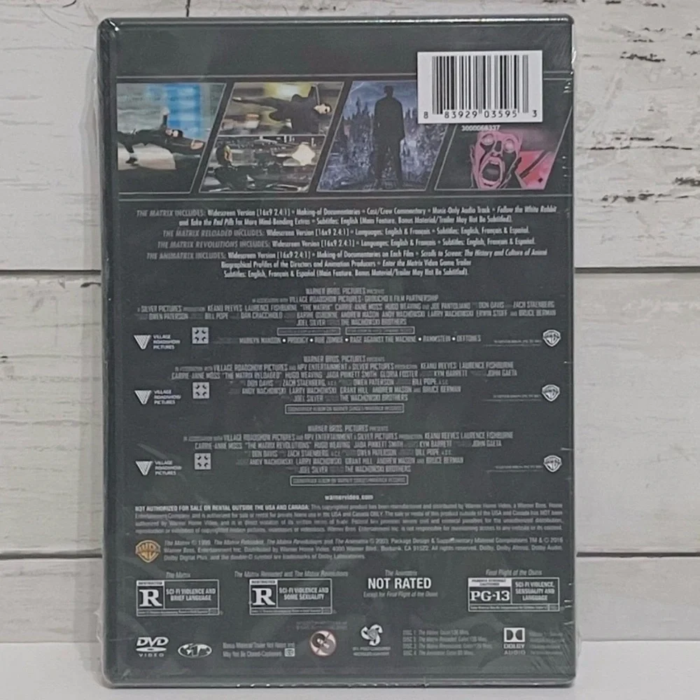 NEW The Matrix 4 Film Collection DVD Rated R PRICE FIRM - Picture 2 of 2